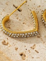 Hackney Nine/Dye Cast Anjar Heart Hoops * Gold