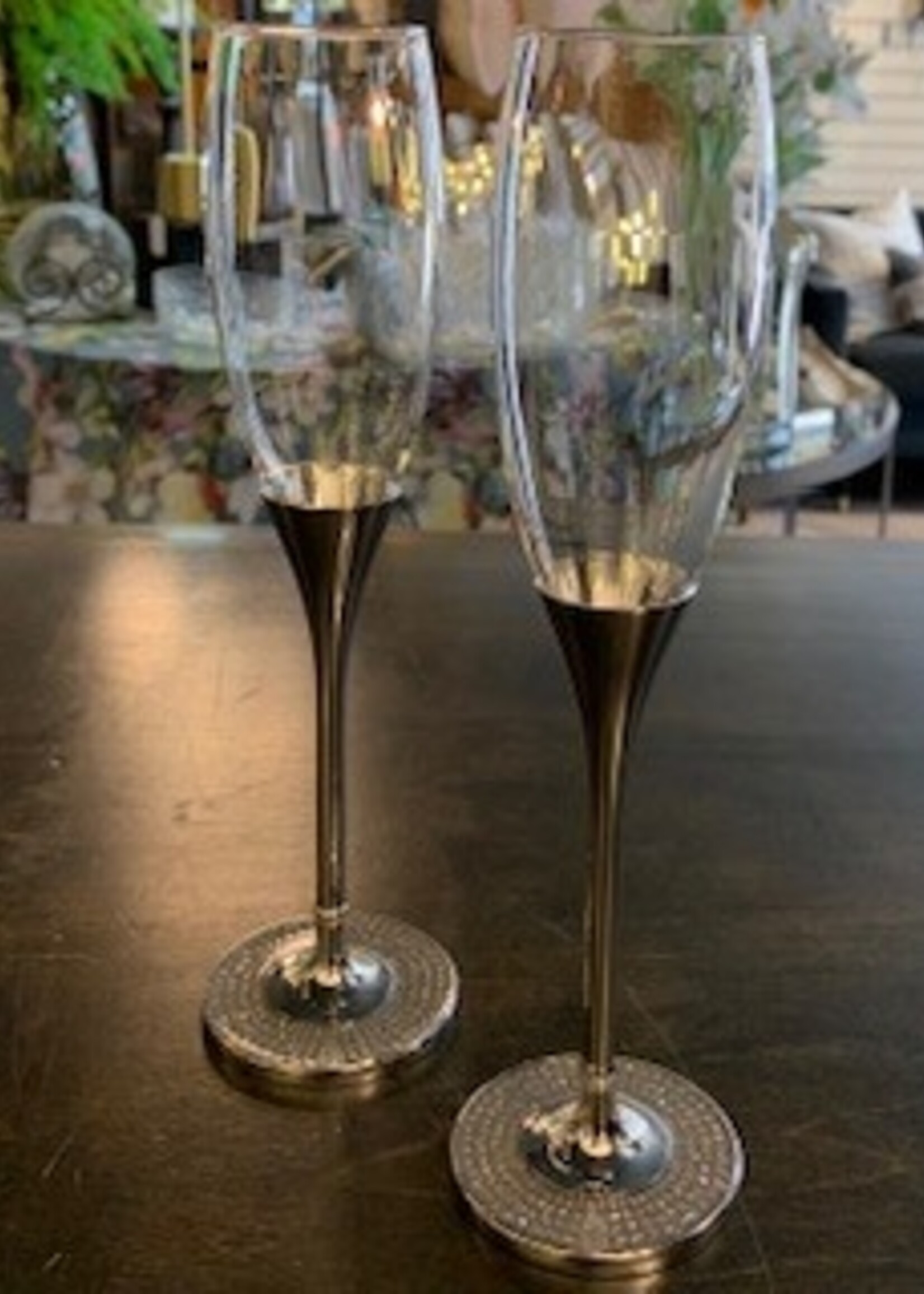 Bowring Amor Glitter Champagne Flute * Set of 2
