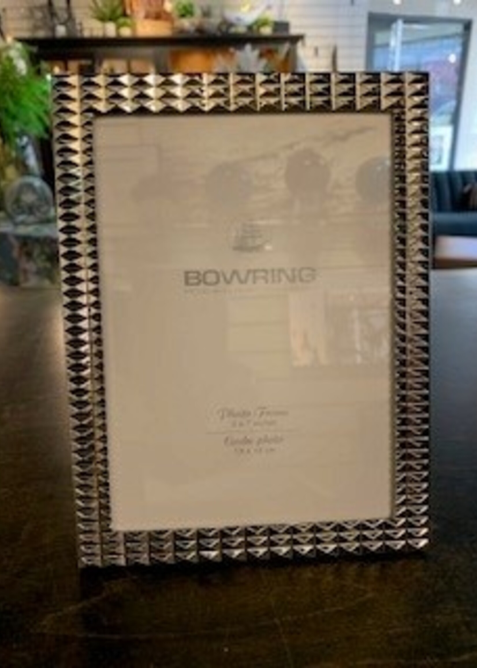 Bowring Burton 5" x 7" Polished Nickel Photo Frame
