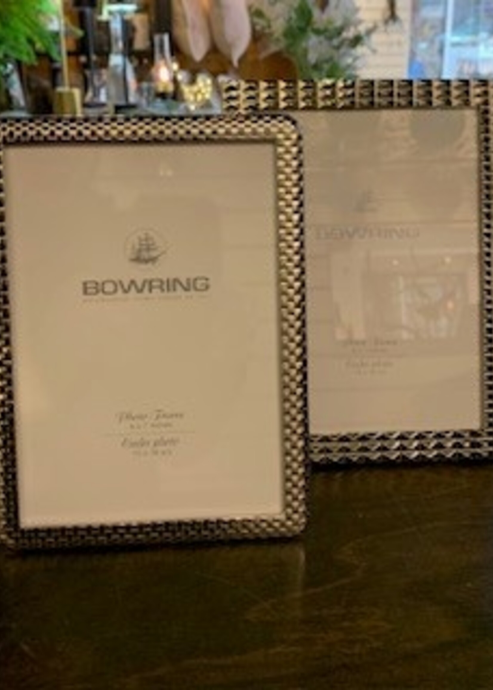 Bowring Huron 5" x 7" Polished Nickel Photo Frame