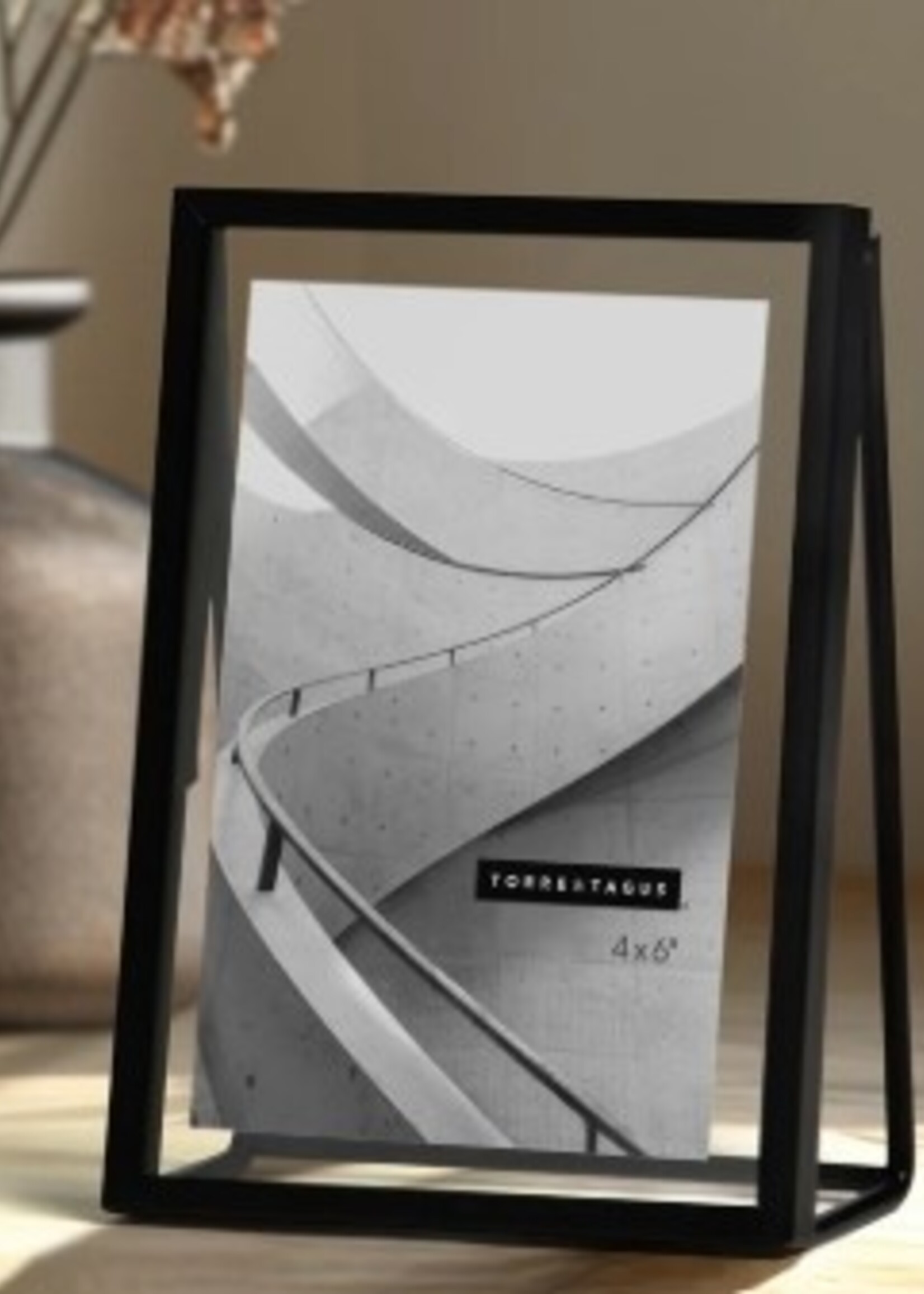 Torre & Tagus Structure Black Metal Easel Floating Frame * 4" x 6"