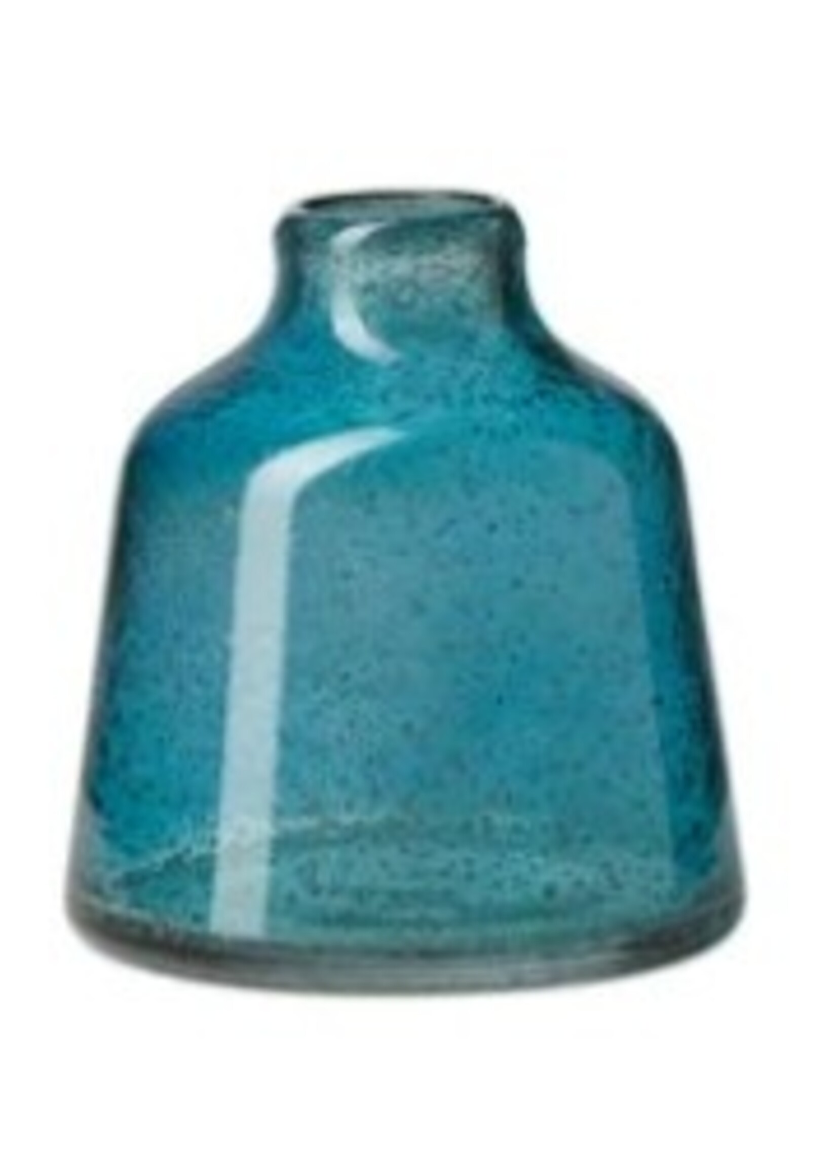 Marina Bubble Glass Vase * Blue * 6"
