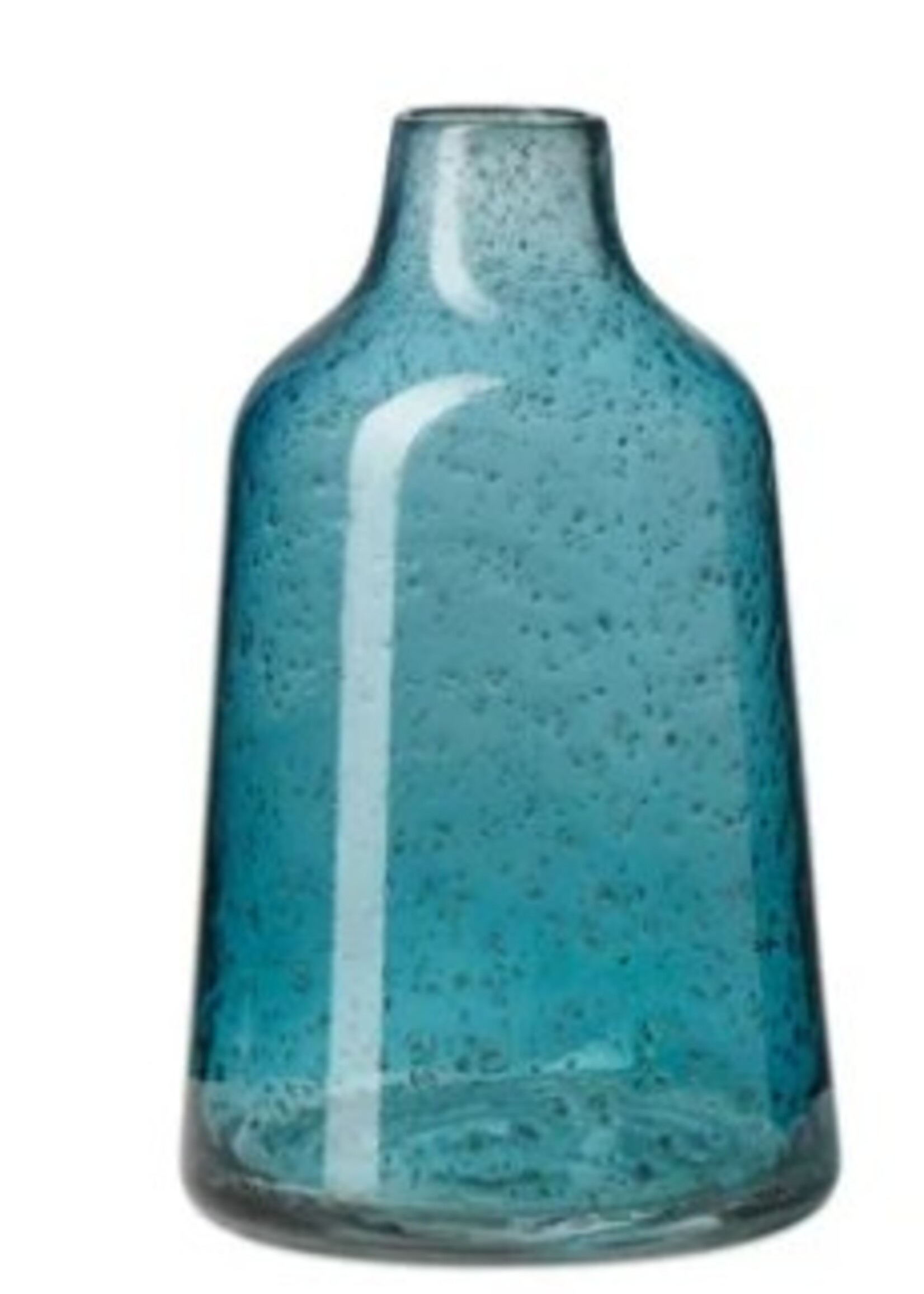 Marina Bubble Glass Vase * Blue * 10"