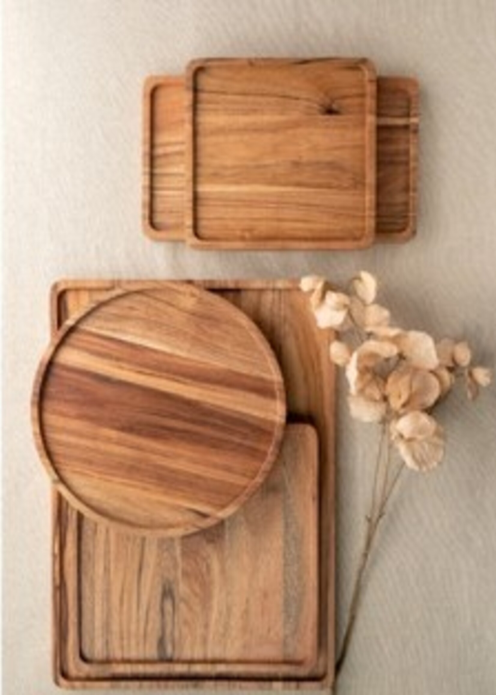 Indaba Heritage Acacia Wood Tray * 12"D