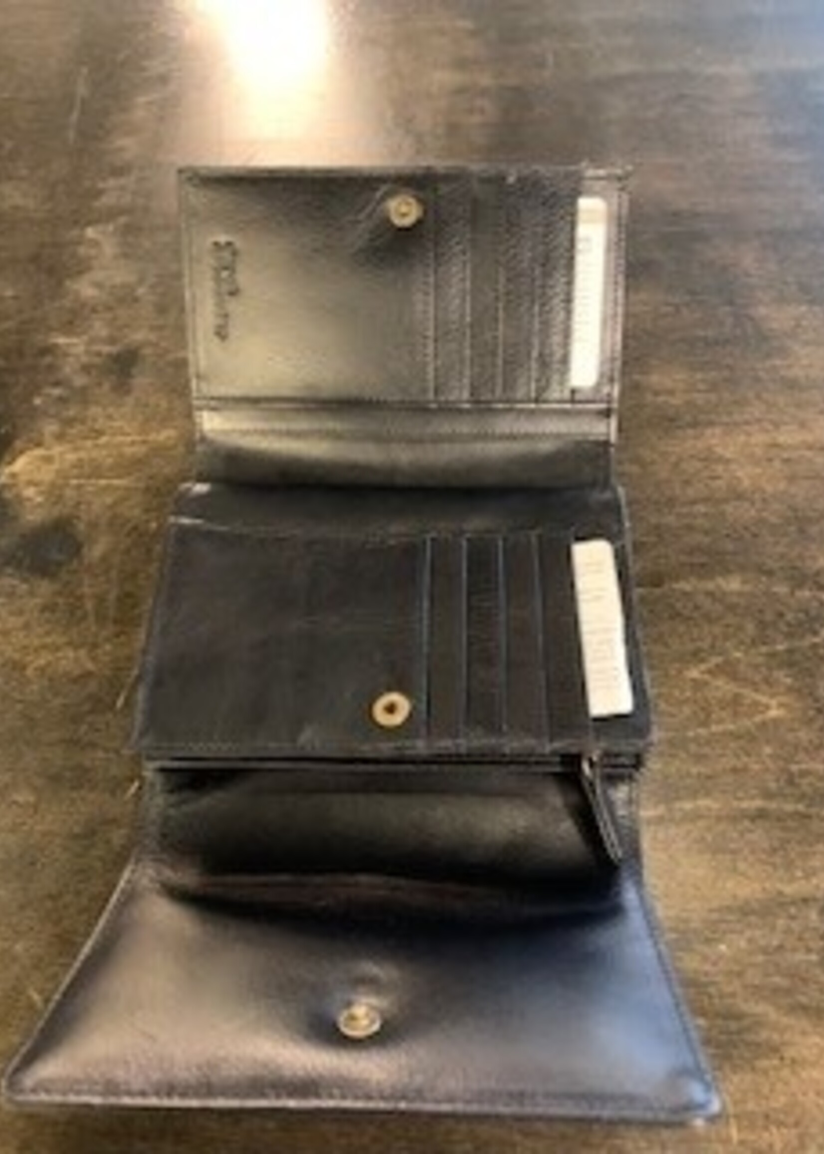 Derek Alexander Derek Alexander Ladies BR 1303 Clutch Wallet * Black