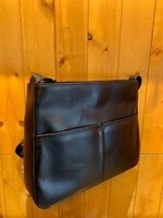 Derek Alexander Derek Alexander Shoulder Bag w/Inset Top Zipper * Navy