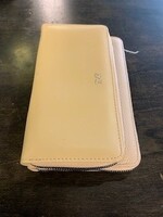 Darling Darling's Double Zippered Wallet/Crossbody with Strap * 8' x 5" * Beige
