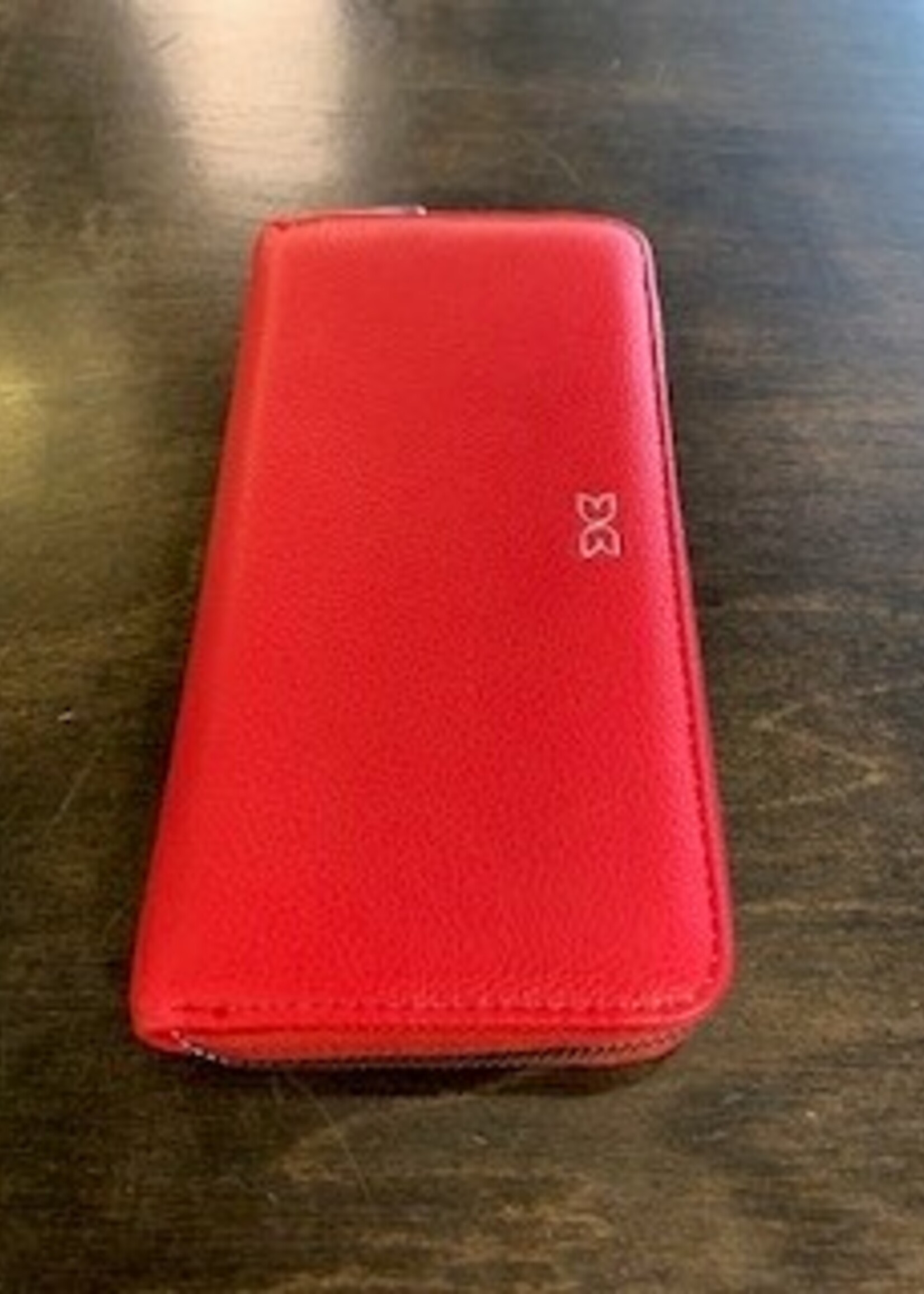Darling Darling's Zippered Wallet * 8" x 4" * Red