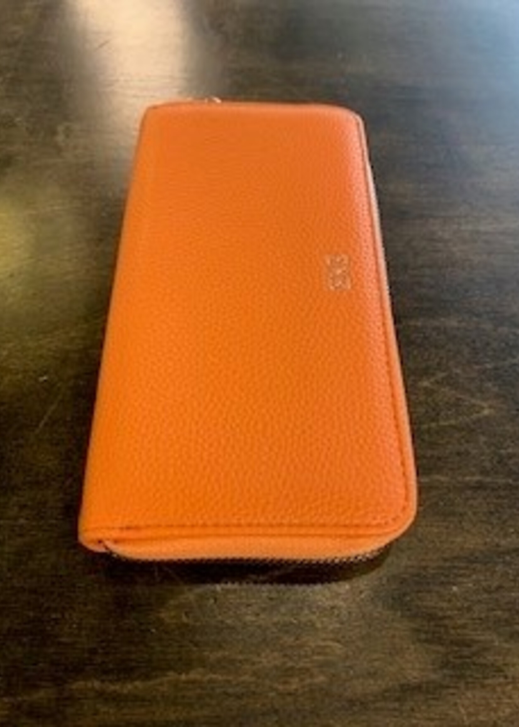 Darling Darling's Zippered Wallet * 8" x 4" * Tangerine