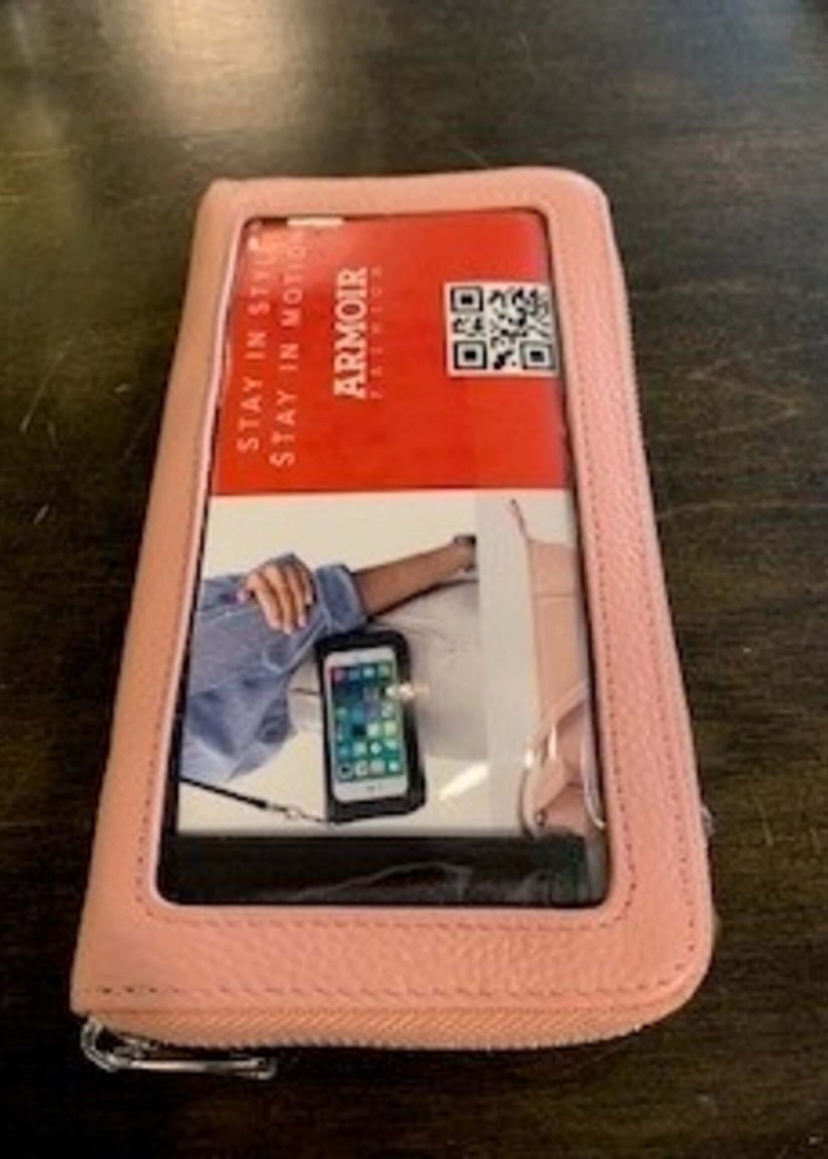 Armoir Poppy Leather Phone Wallet * Pink