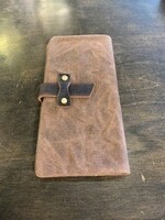 Da Van Waxed Canvas Long Wallet * Brown