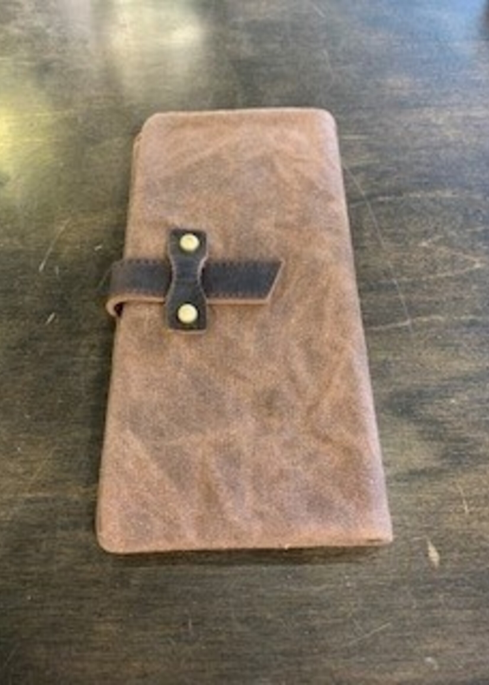 Da Van Waxed Canvas Long Wallet * Brown