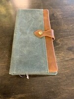 Da Van Waxed Canvas Short Wallet * Green
