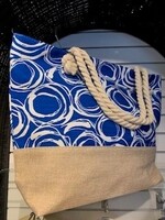 Gabby II Summer Beach Bag * Navy & White