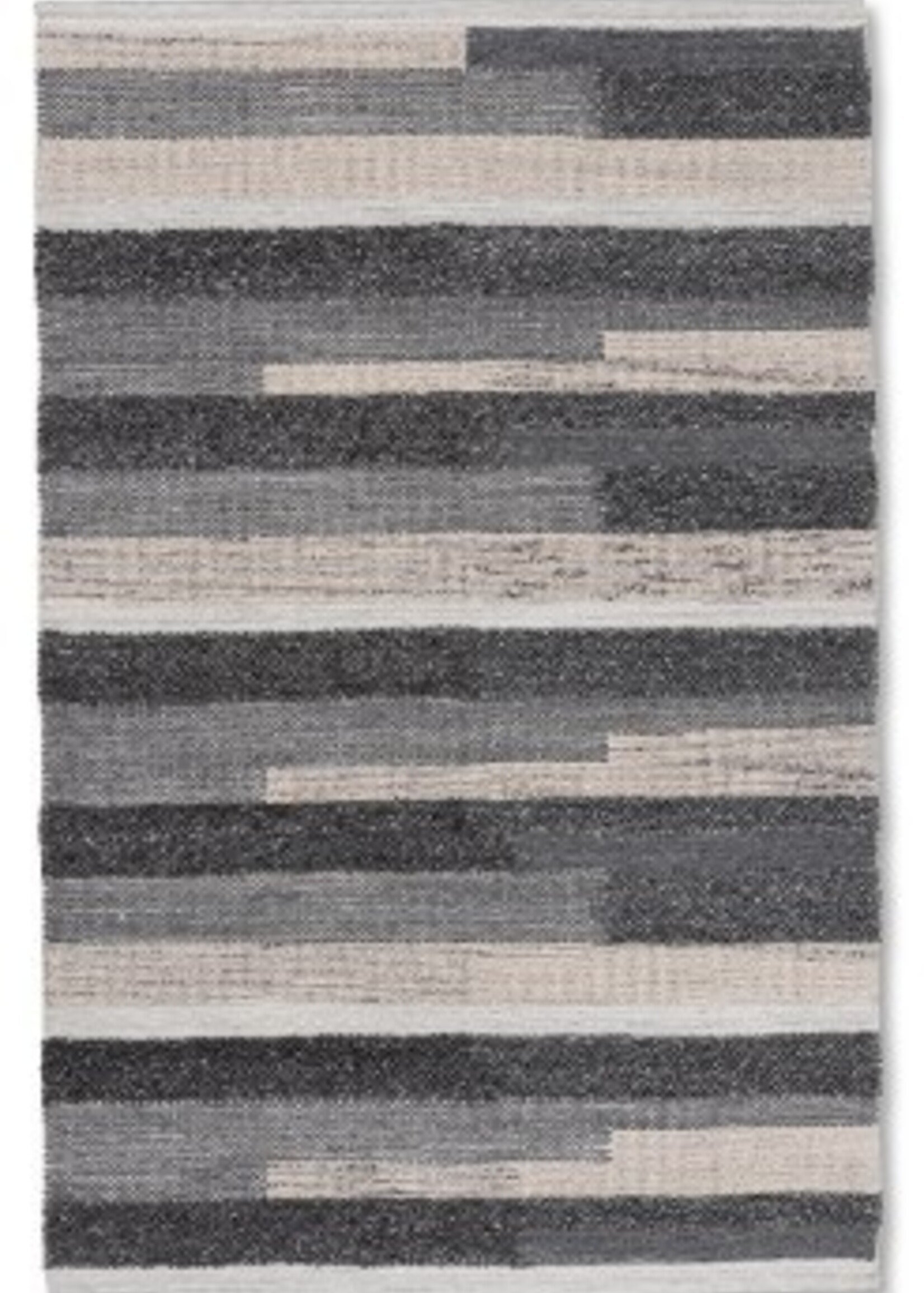 Viana Hygge Gray * 2' x 3" * 60% Wool 30% Recycled Synthetic 10% Cotton * Also 9'x12"