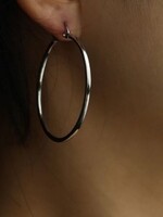 Hackney Nine/Dye Cast Bianca Classic Silver Hoops