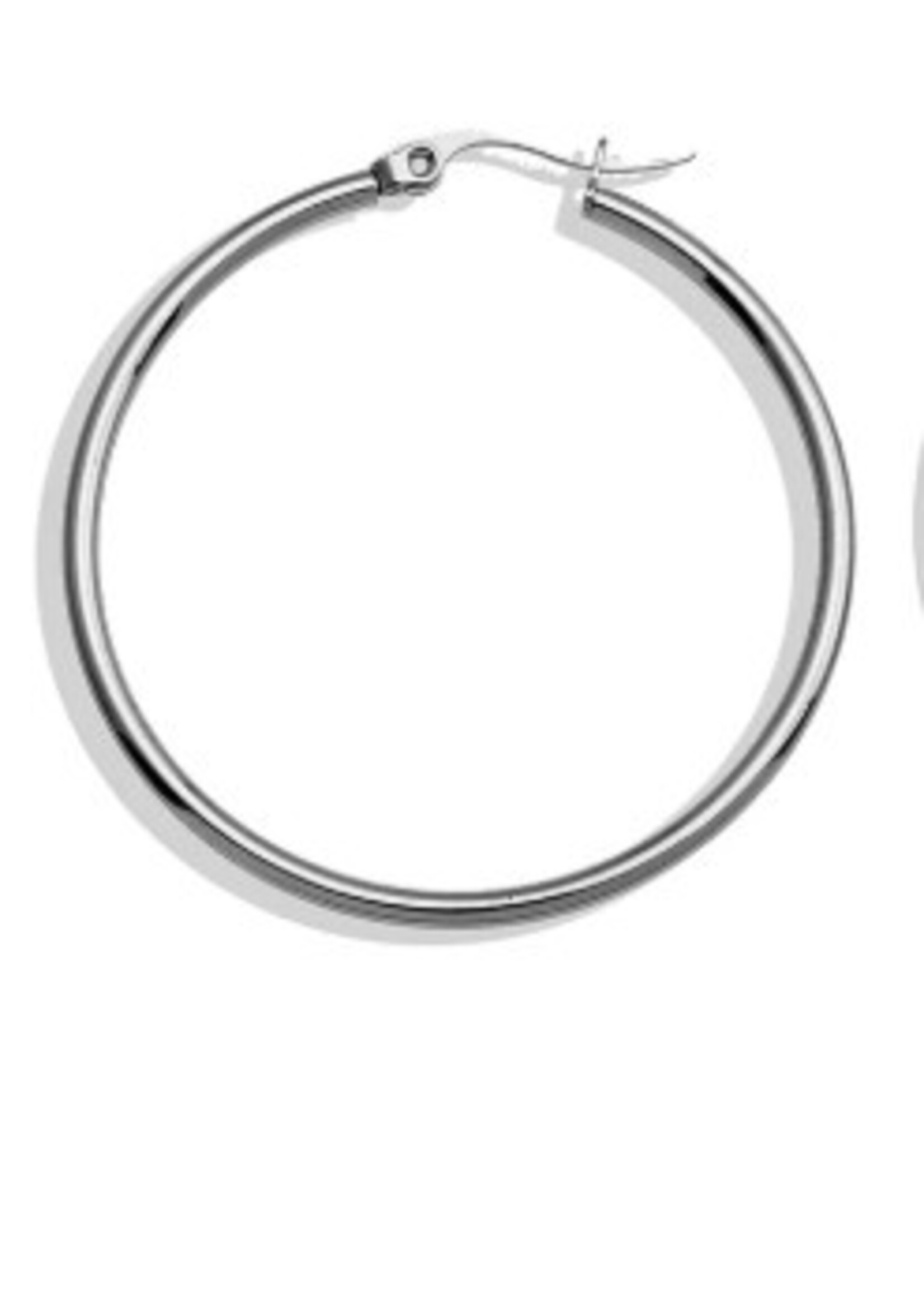 Hackney Nine/Dye Cast Bianca Classic White Gold Hoops