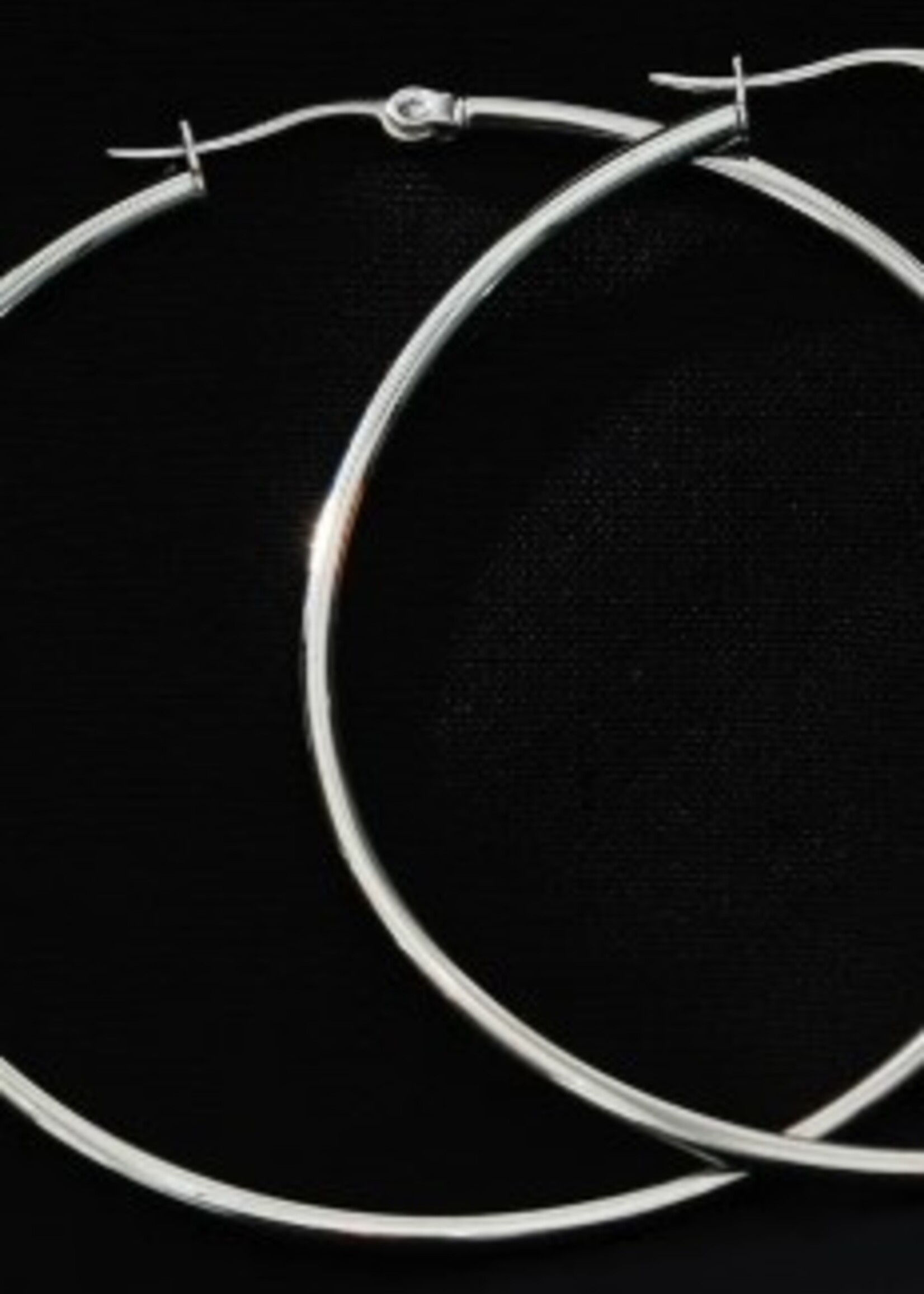 Hackney Nine/Dye Cast Bianca Classic White Gold Hoops