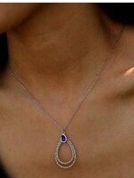 Hackney Nine/Dye Cast Posie Necklace * Silver