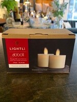 Abbott Flameless LightLI Votive * Set/2 * Ivory