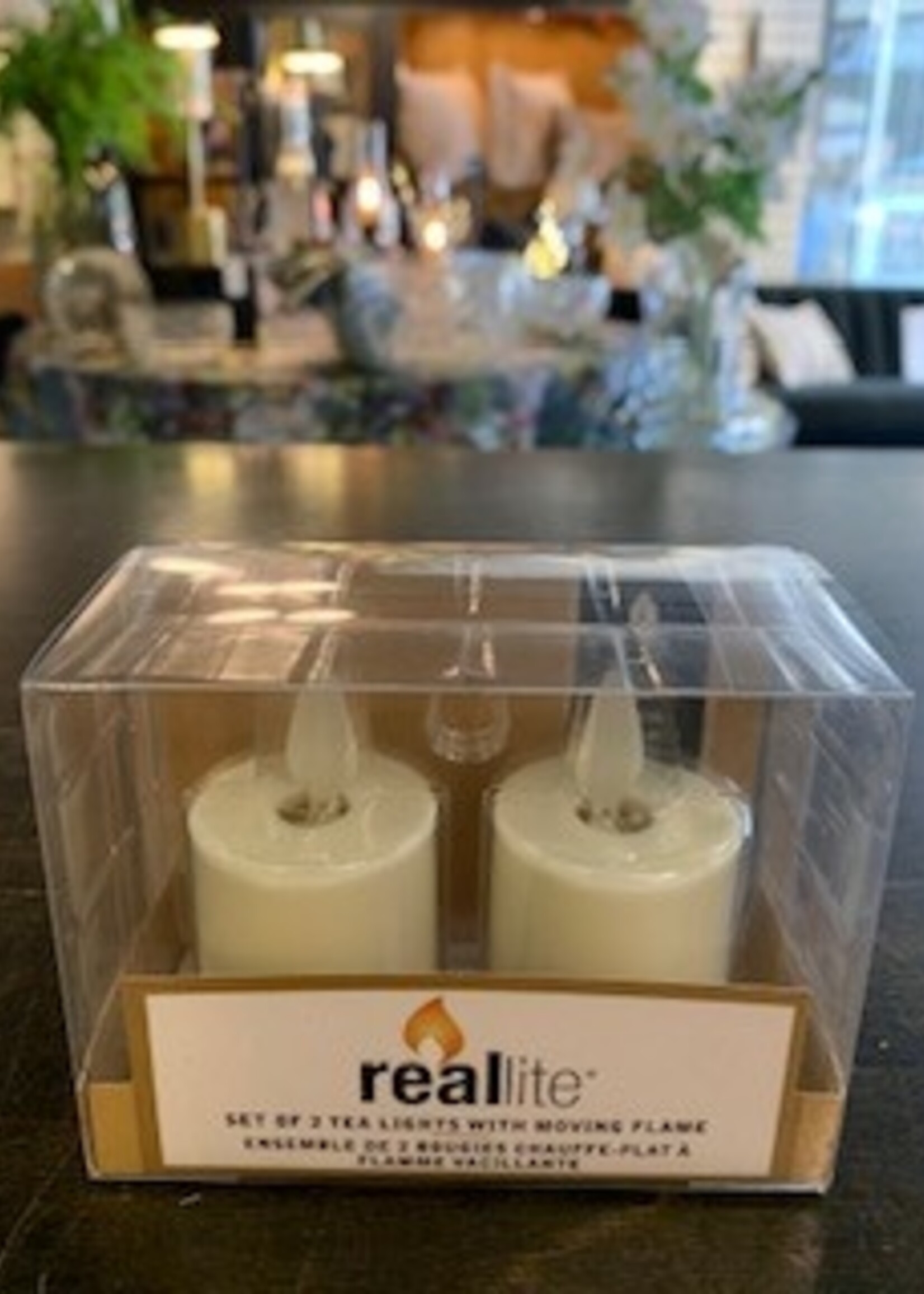 Abbott Reallite Flameless Votive * Set of 2 * Ivory