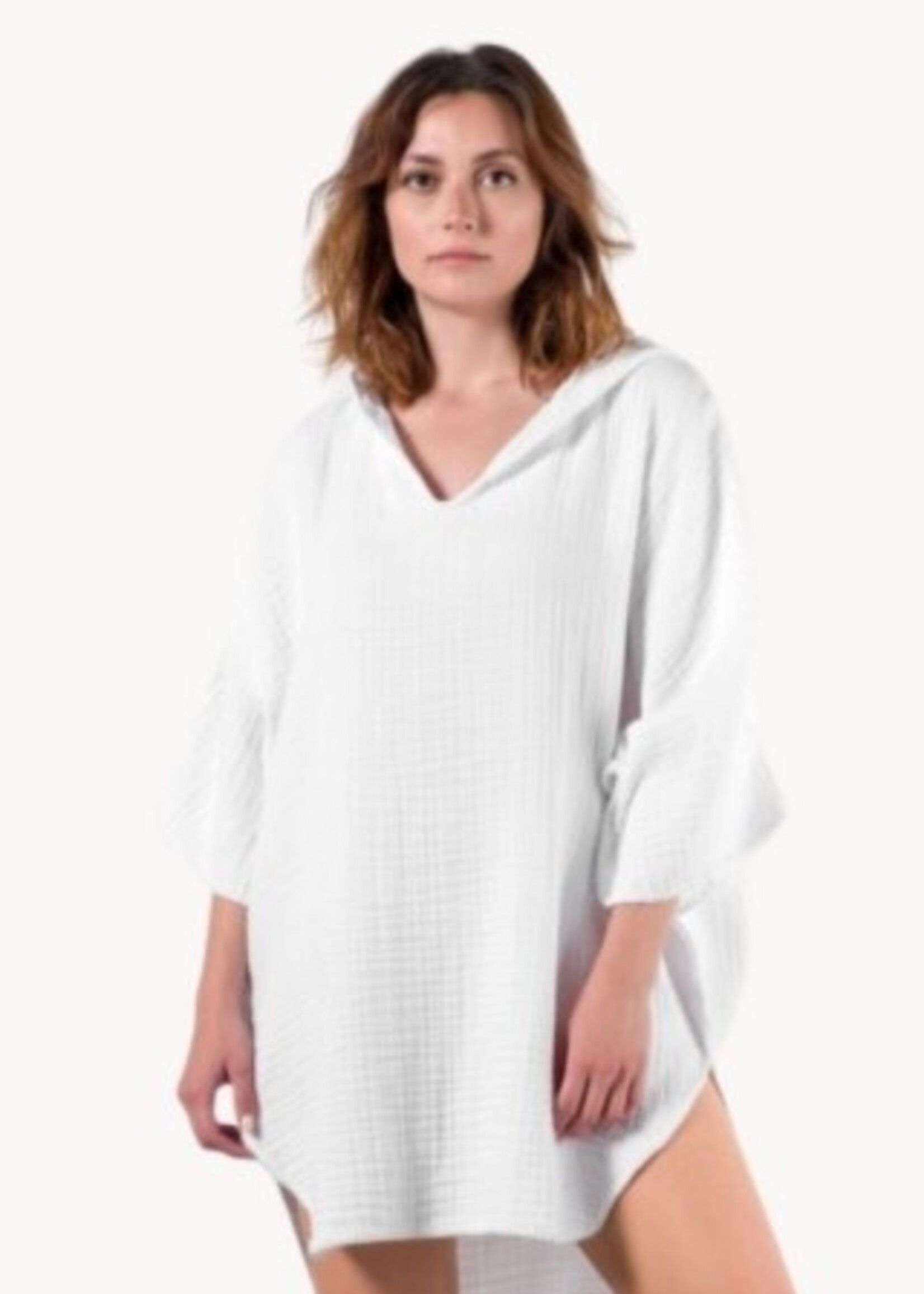 Pokoloko Crinkle Adult Poncho * White * One Size