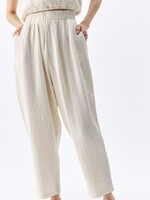 Pokoloko Crinkle Slouchy Pants * Cream * One Size