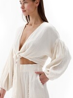 Pokoloko Crinkle Balloon Top * Cream * One Size