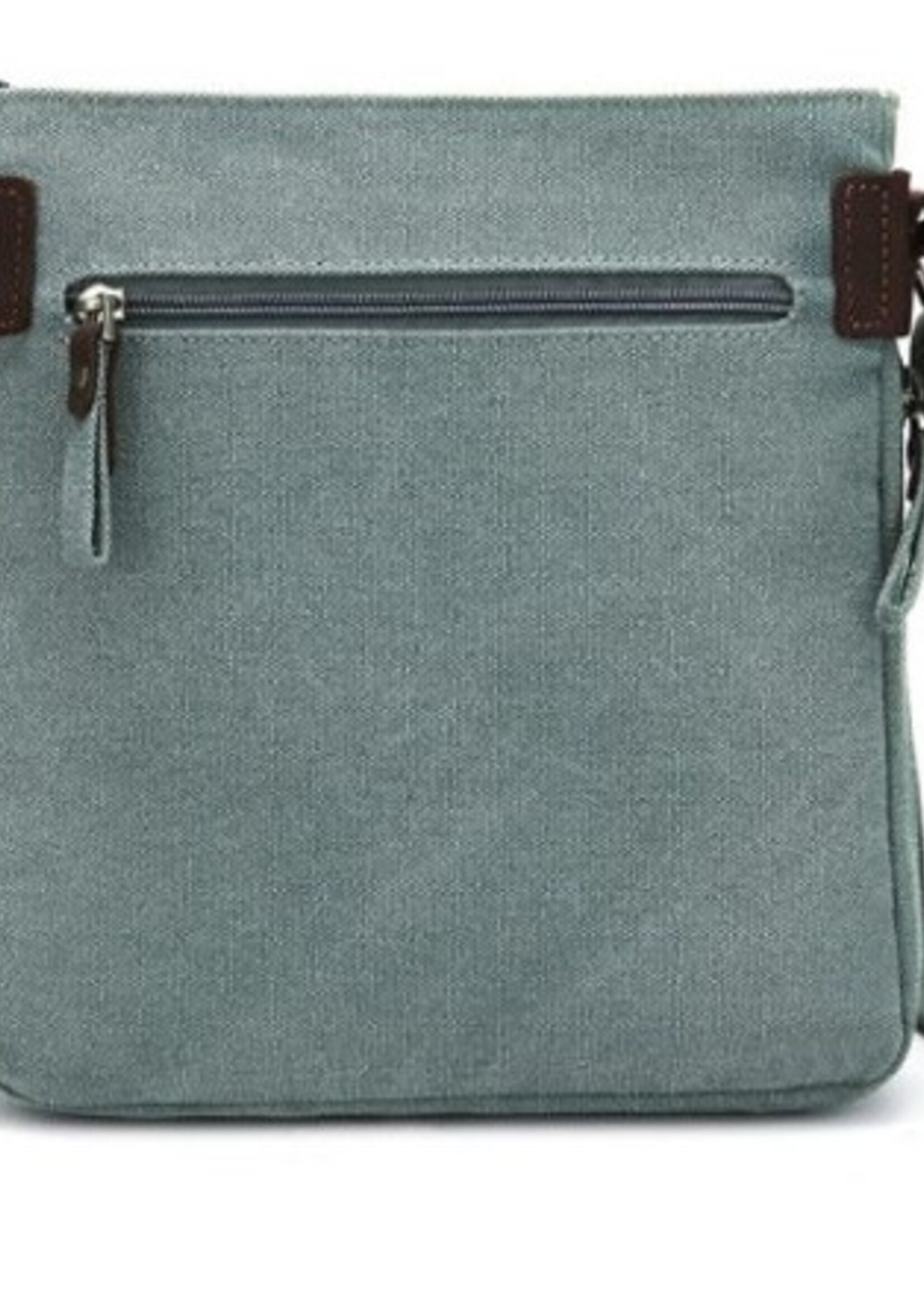 Da Van Canvas Small Crossbody with Leather Trim * SB609 * Cream
