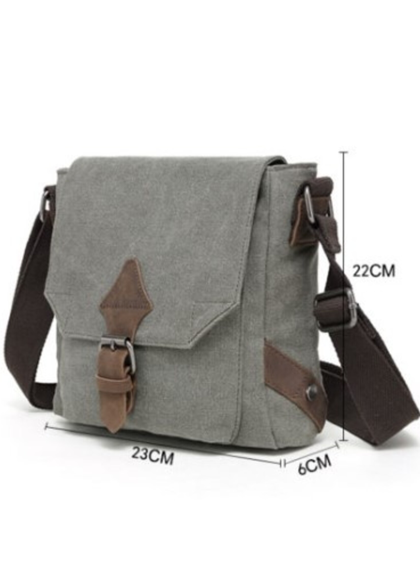 Da Van Small Canvas Shoulder Bag * SSB610 * Charcoal