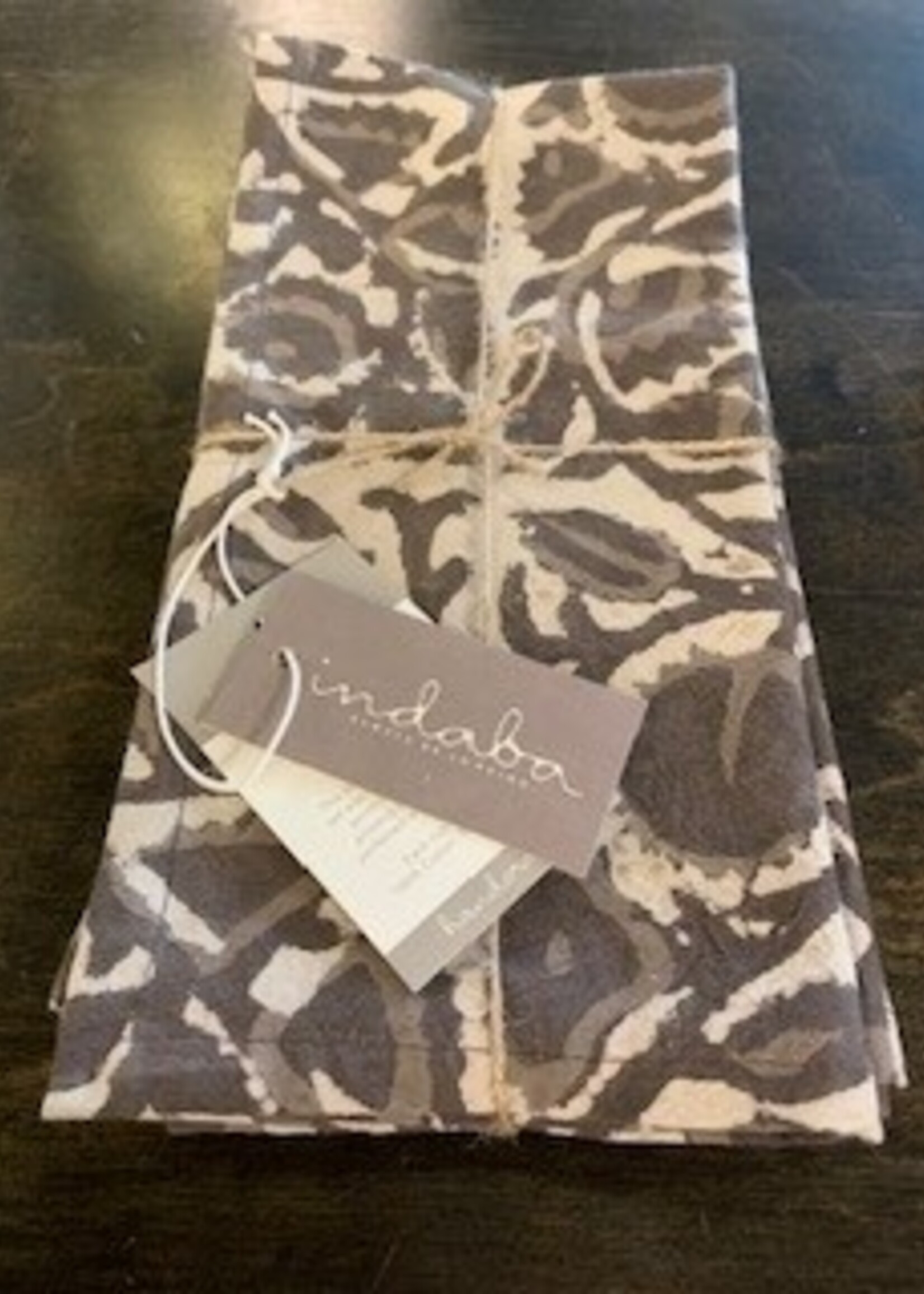 Indaba Celeste Block Print Napkins * Set of 4
