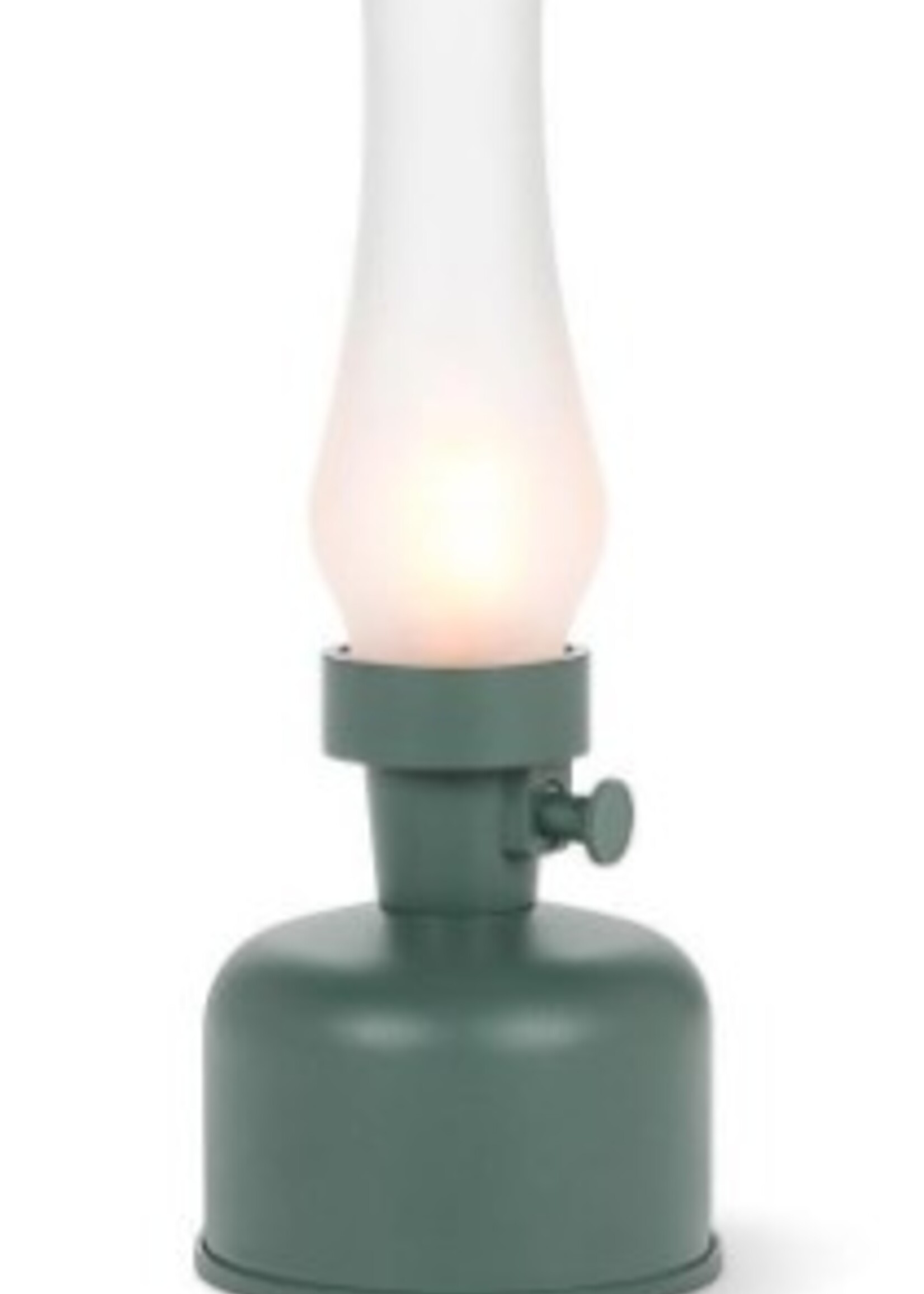 Abbott Lantern LED Lamp w/Frosted Shade * Green * 10.5"h