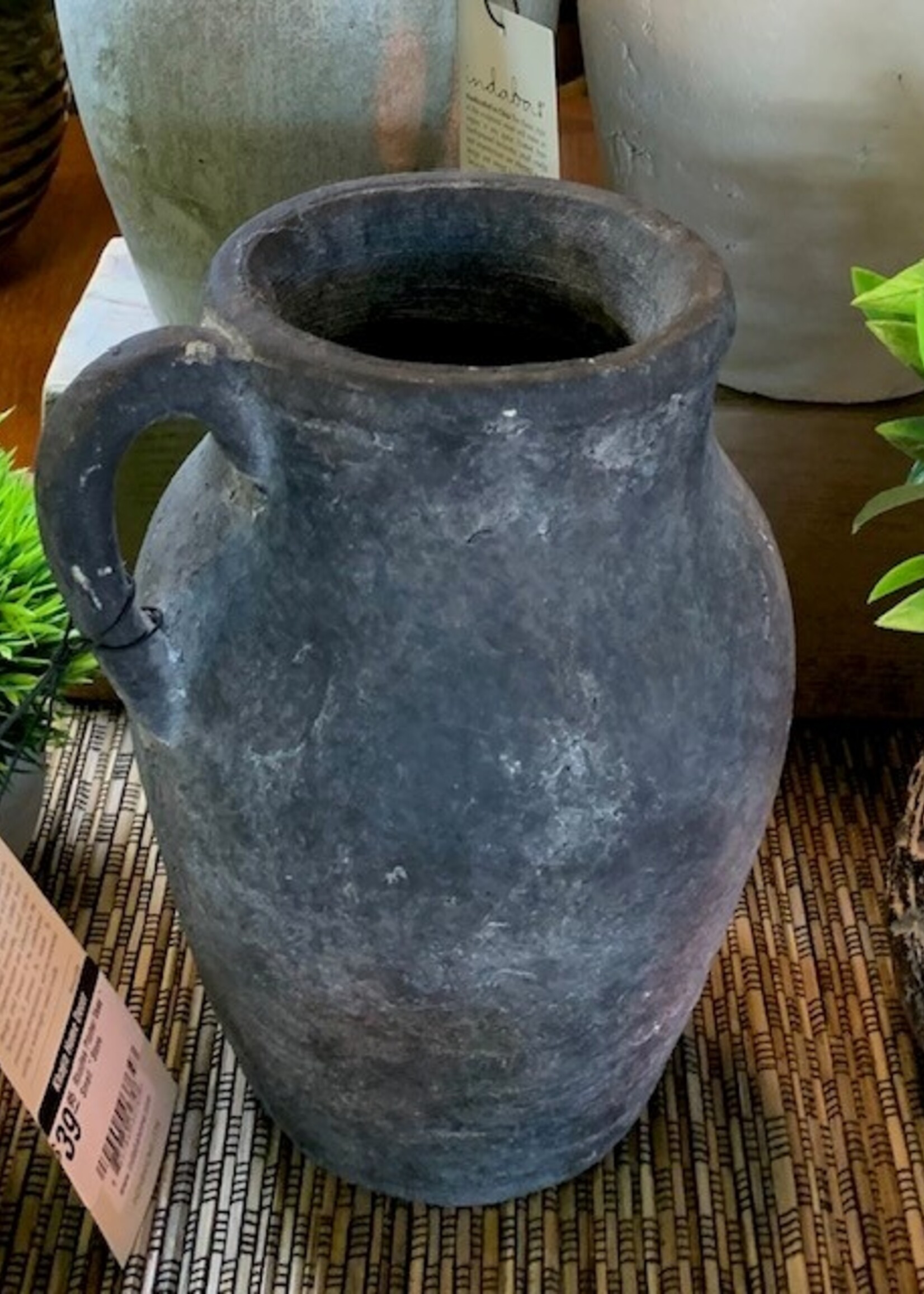Indaba Rhodes Pitcher Vase * Small * Stone