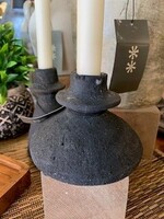 Indaba Arta Candle Holder * Black