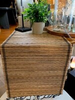 Indaba Carmel handloomed Table Runner * Natural Palm * 14" x 72"