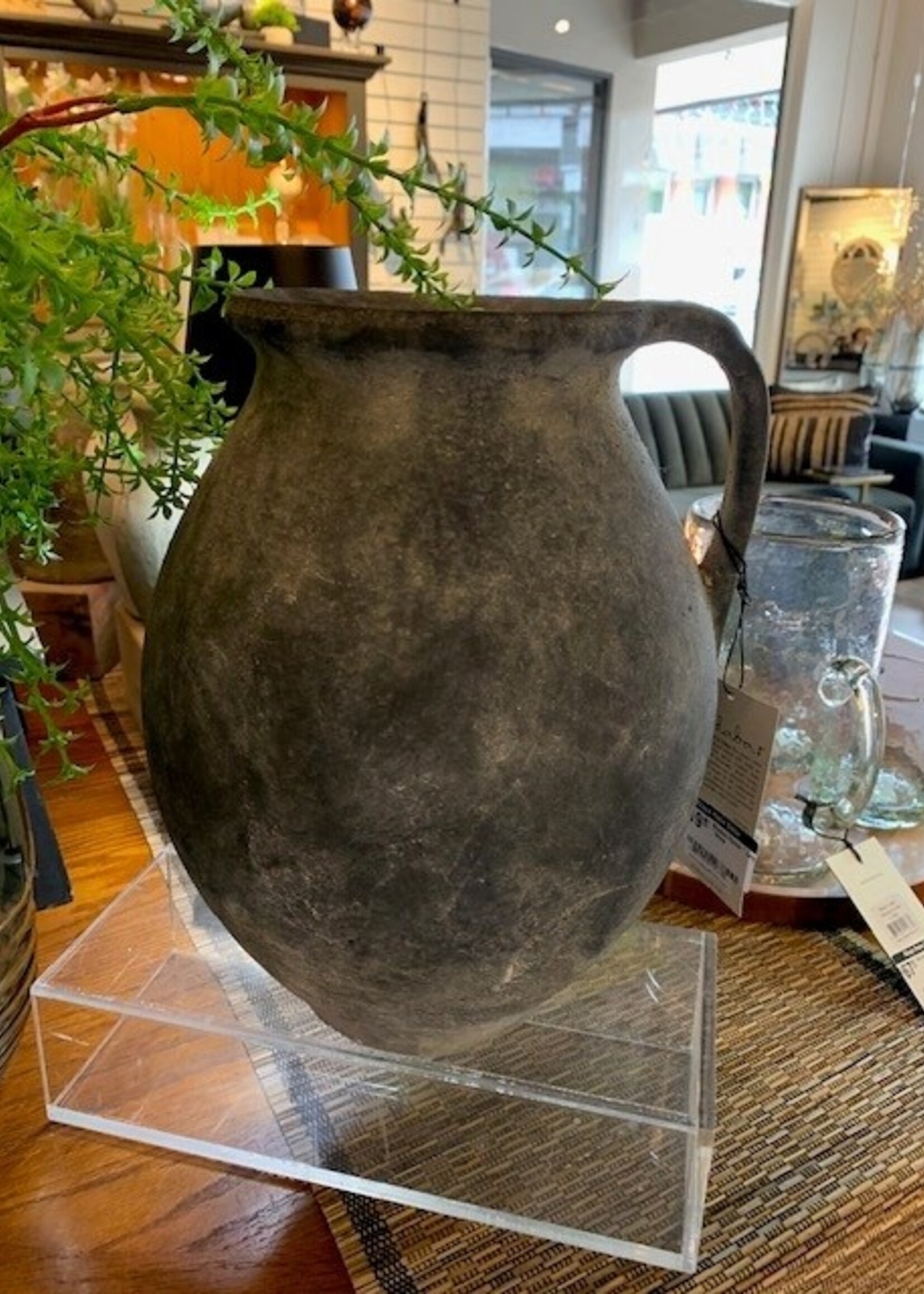 Indaba Rhodes Pitcher  Vase * Large * Stone