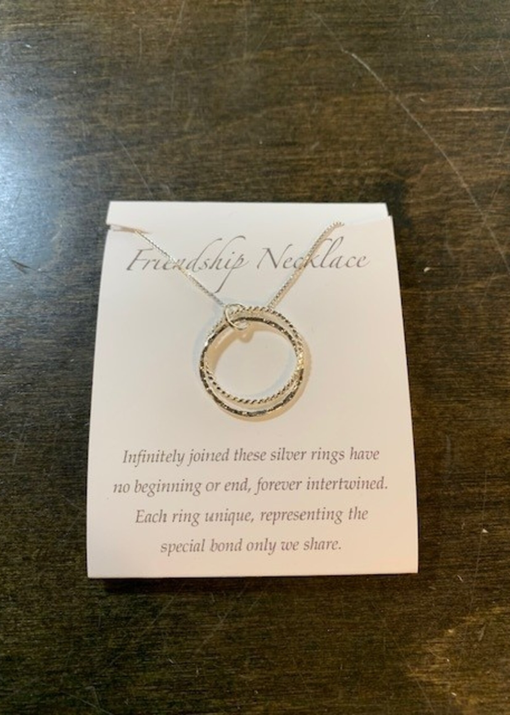 Elements Gallery Family & Friendship Silver Ring Necklace * 2 Rings