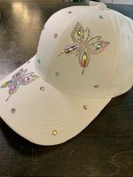 Picabo Mode Butterfly Bling Summer Cap * White