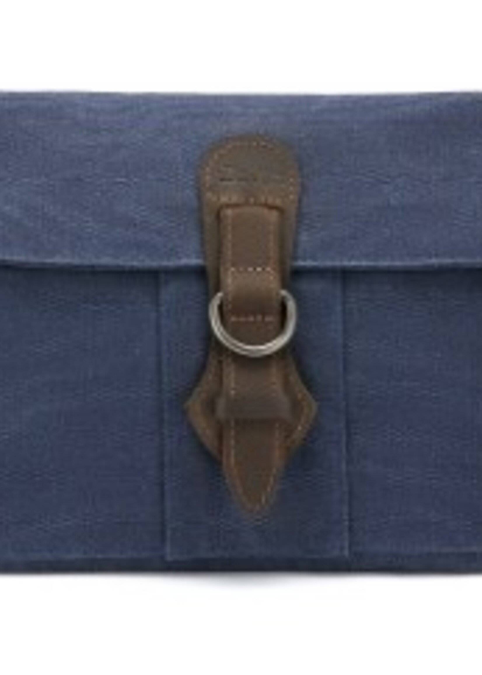 Da Van Canvas Shoulder Bag with Leather Trim * SB544 * Blue