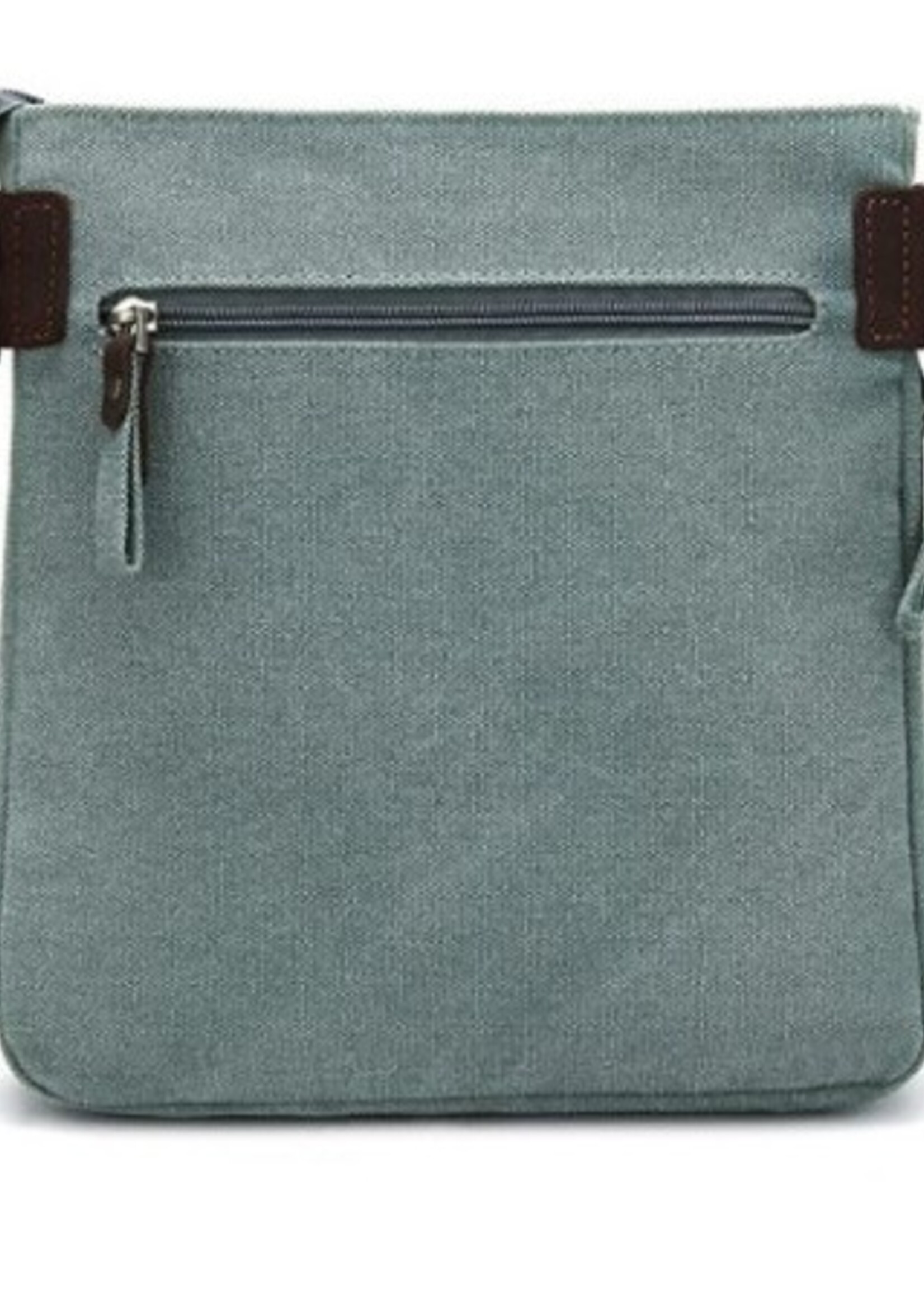 Da Van Canvas Small Cross Body with Leather Trim * Da Van SB 609 * Cream