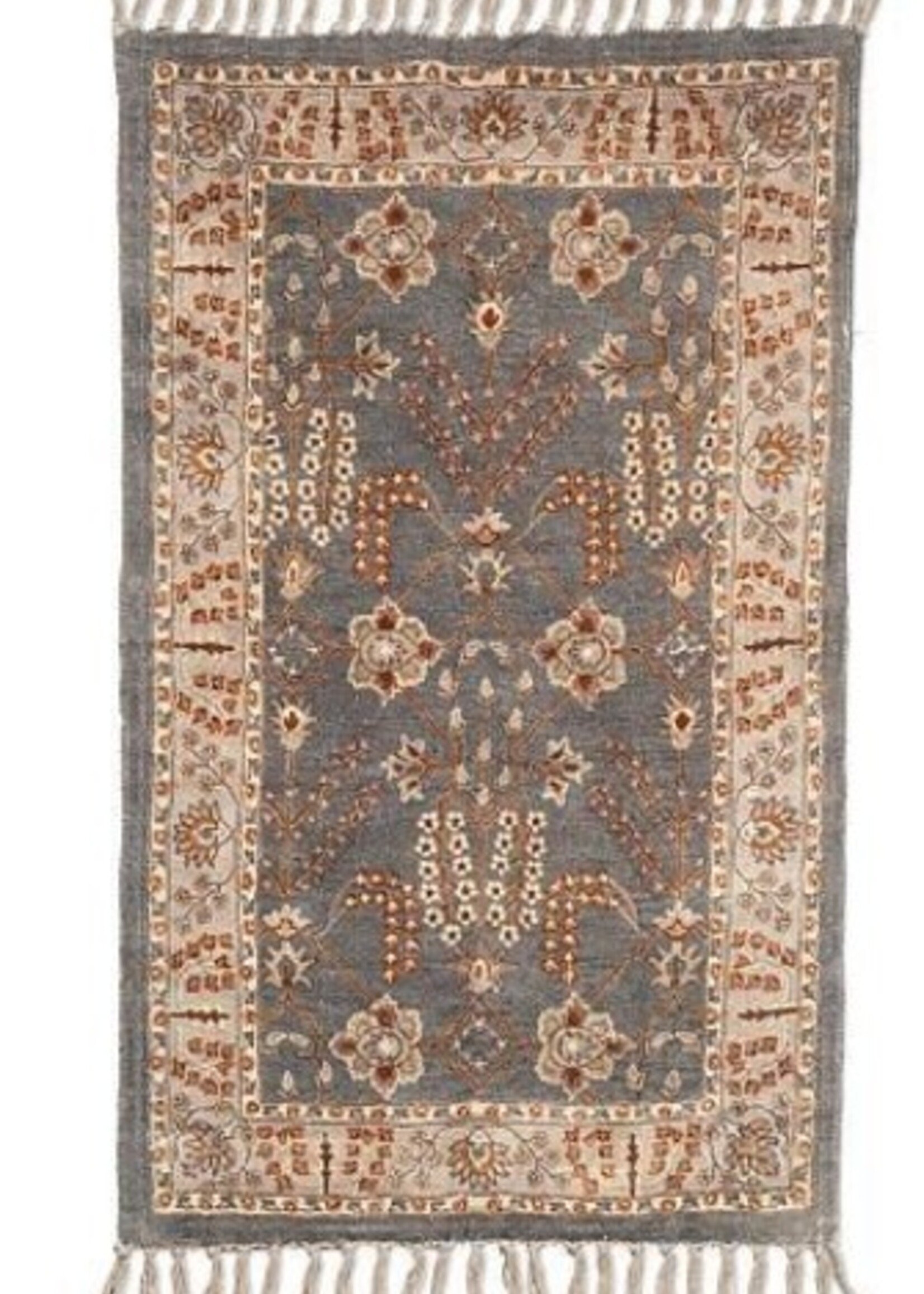 Abbott Banjara Mat * 2' x 3' * Dark Grey & Copper