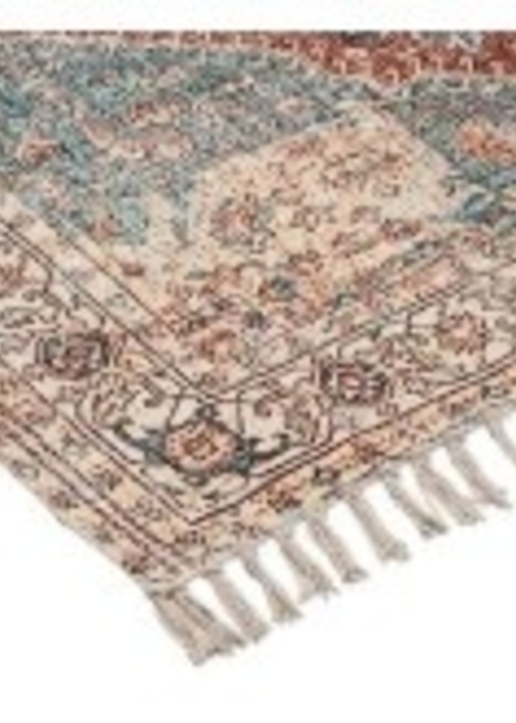 Abbott Barjara Mat * 2' x 3' * Blue & Burgundy