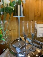 Abbott Classic Shade LED Rechargeable Light * Silver