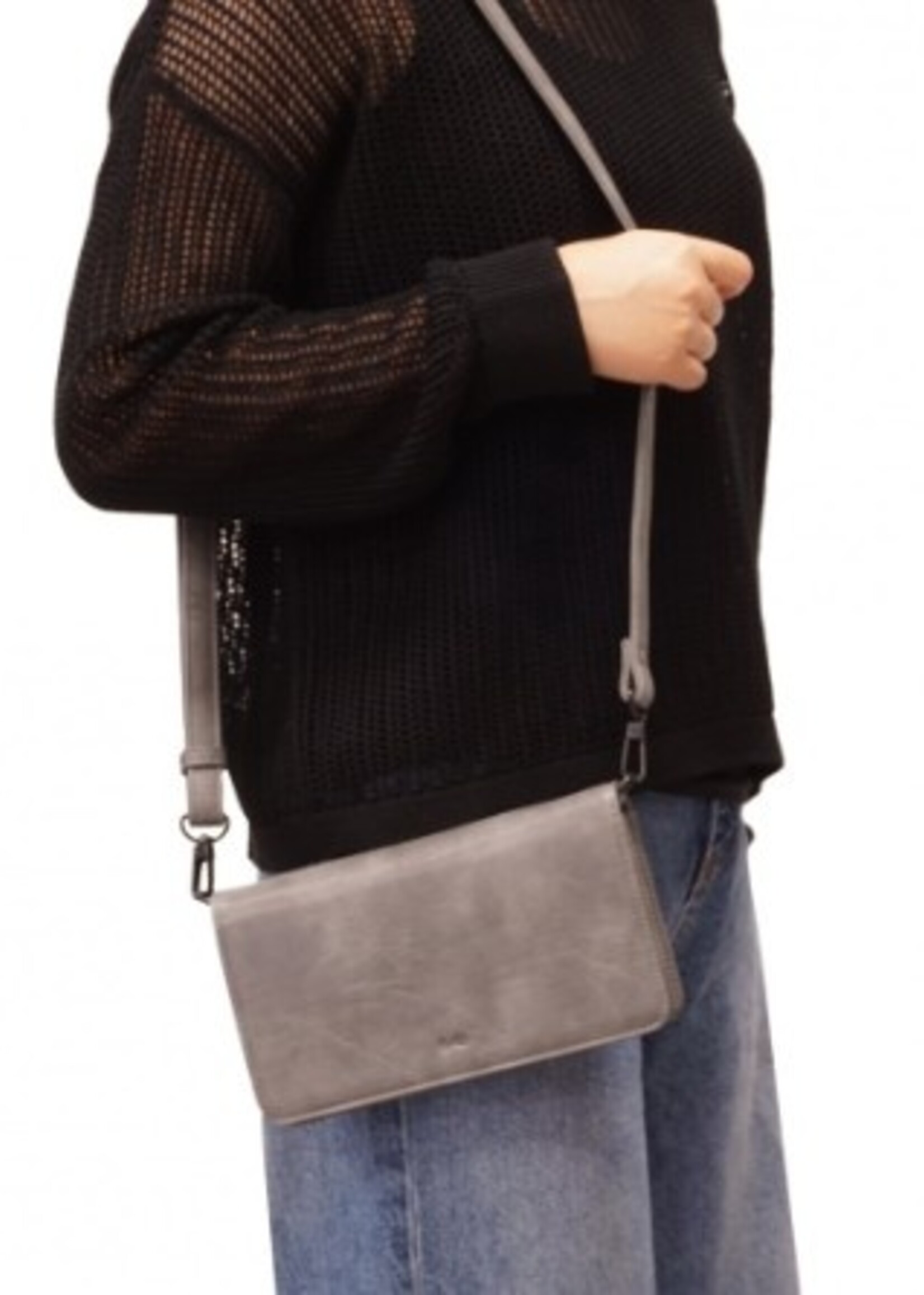 SQ Rosina Two in One Crossbody Wallet with RFID Liner * Eggplant