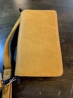 SQ Rosina Two in One Crossbody Wallet * RFID Liner * Dark Mustard