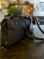 Derek Alexander Derek Alexander DR-8029 Top Zip Shoulder Bag * Black & Tan
