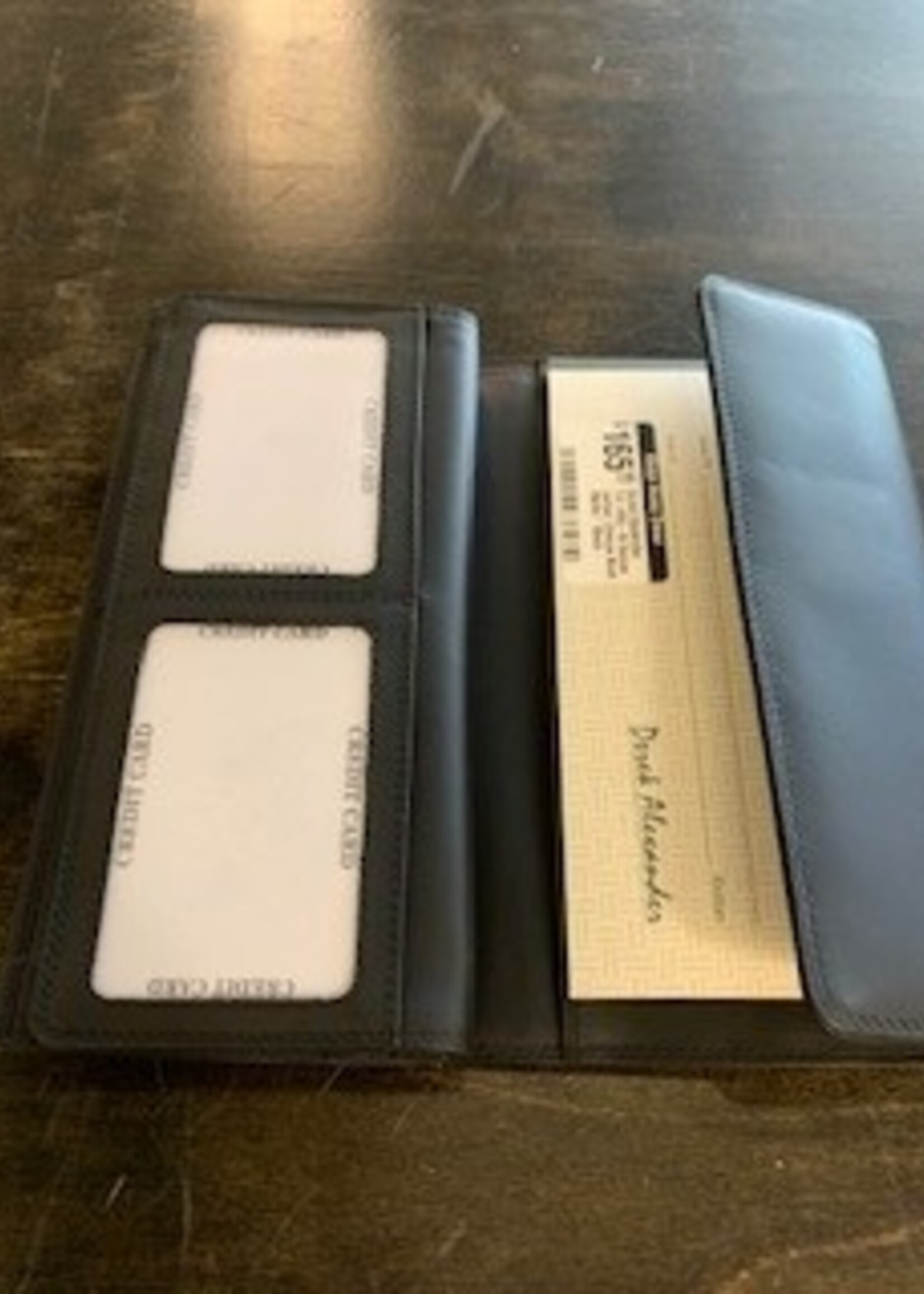 Derek Alexander Derek Alexander TU-856-N Deluxe Ladies' Cheque Book Wallet * Black