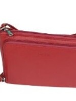 Nappa Kitto Leather Organizer Bag * Hermes Red