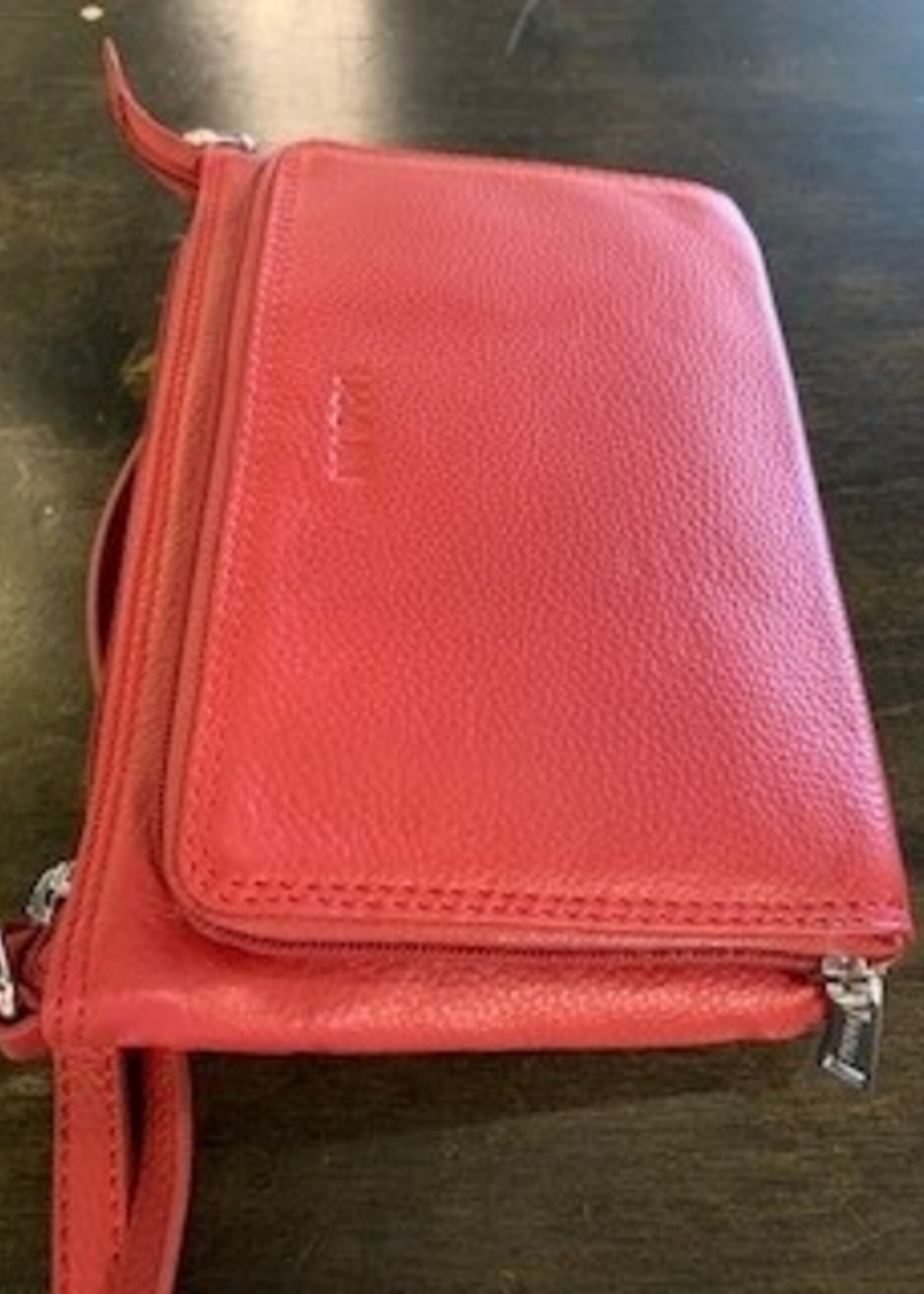 Nappa Kitto Leather Organizer Bag * Hermes Red