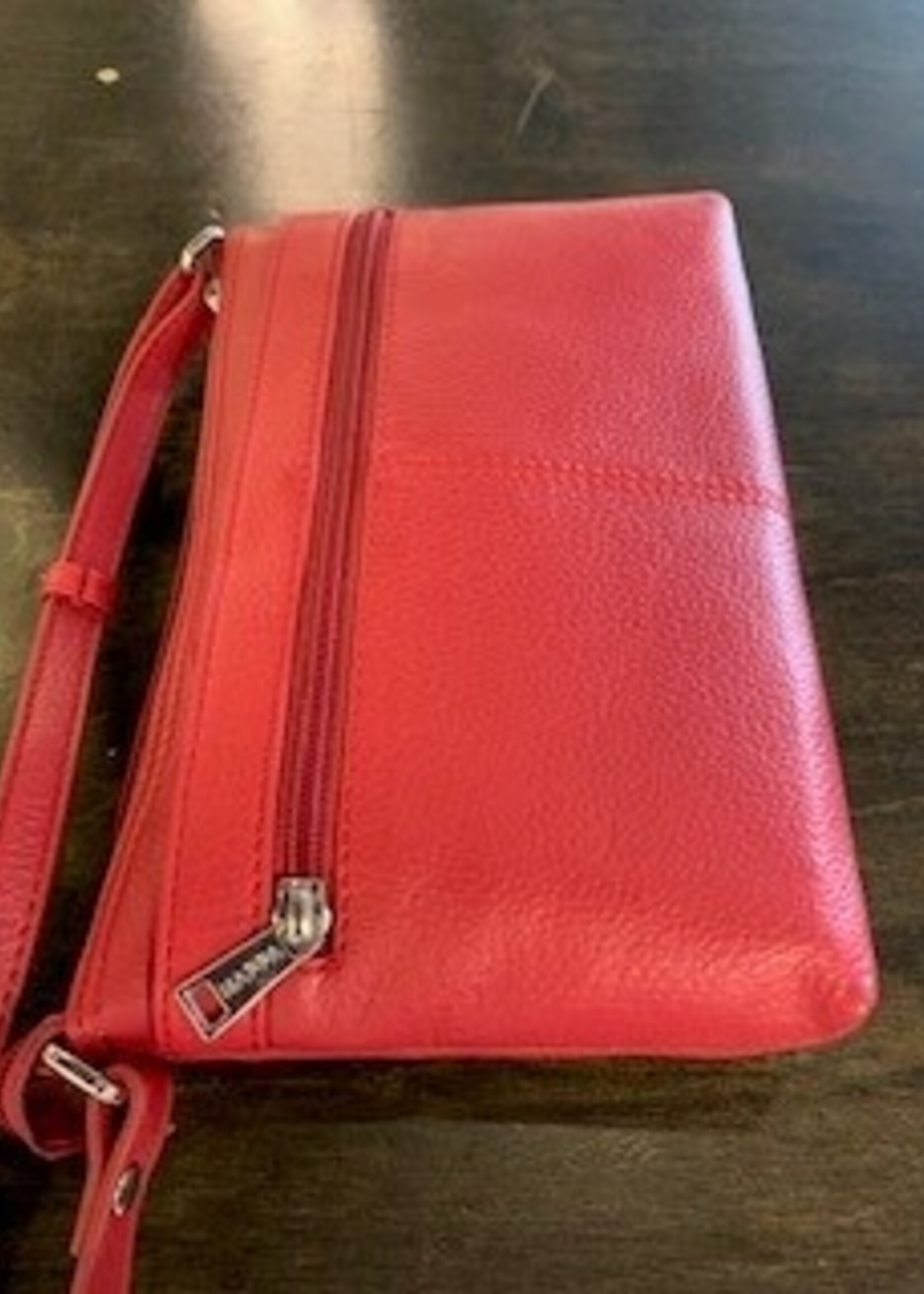 Nappa Kitto Leather Organizer Bag * Hermes Red